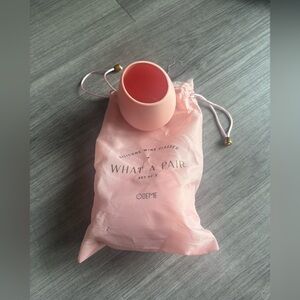 Odeme Pink Silicone Wine Glass Set